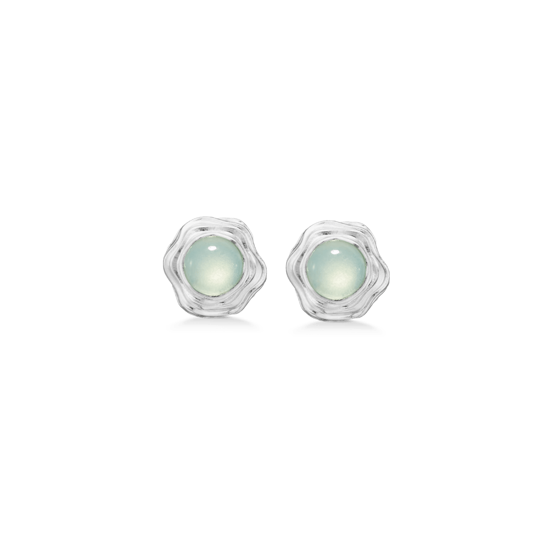 studio-z-endless-waves-solv-ear studs-with-green-zirconia, silberne Ohrstecker mit grünem Zirkonia in Wellenform, Modell 7117913-1