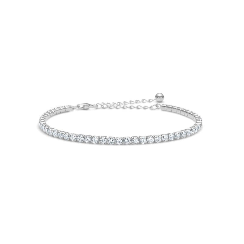 Studio Z Medium Tennisarmbånd Med Zirkoner - Armbånd - 7157098