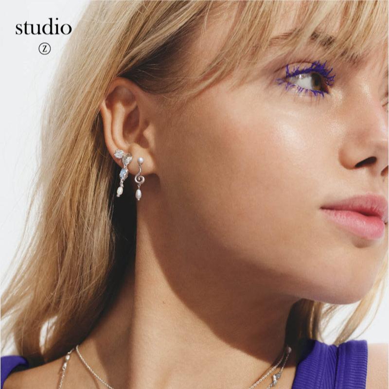 Studio Z Sølv Curiosity Ørehænger - Øreringe - 7113870