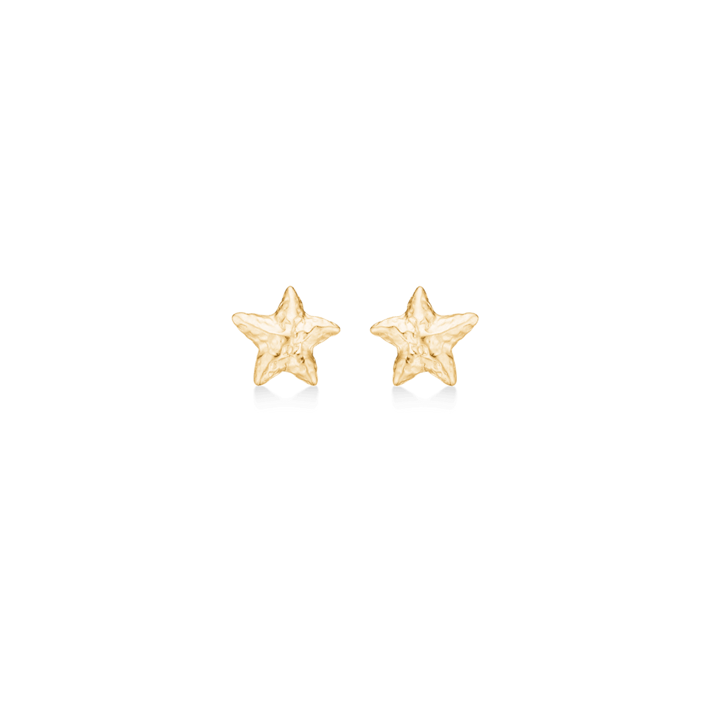 Studio Z Starfish Lustre Forgyldte Søstjerne Ørestikker Small - Øreringe - 7210901
