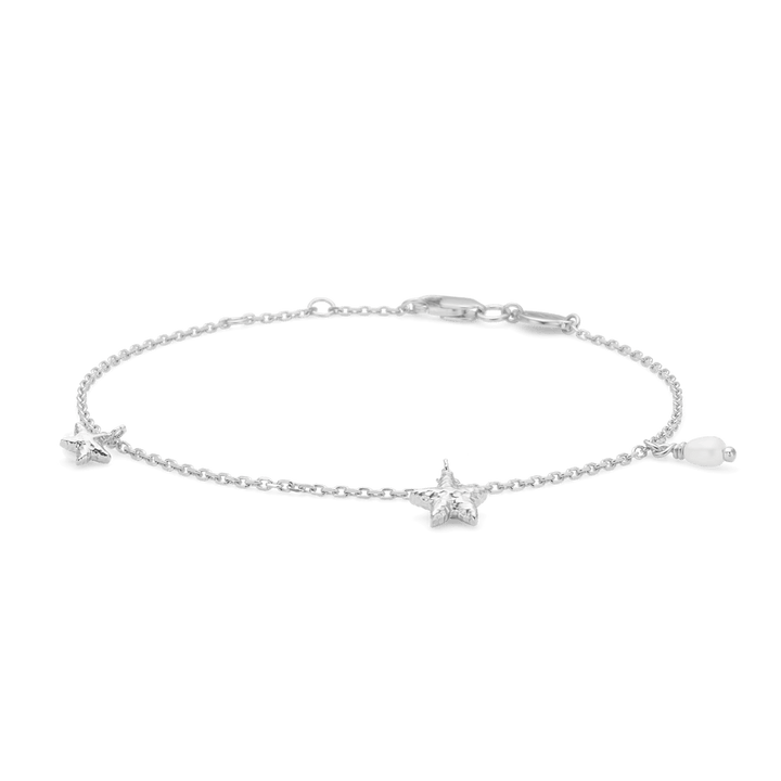 Studio Z Starfish Lustre Silberarmband mit kleinem Seestern, schlicht und elegant, Modell 7153903-1