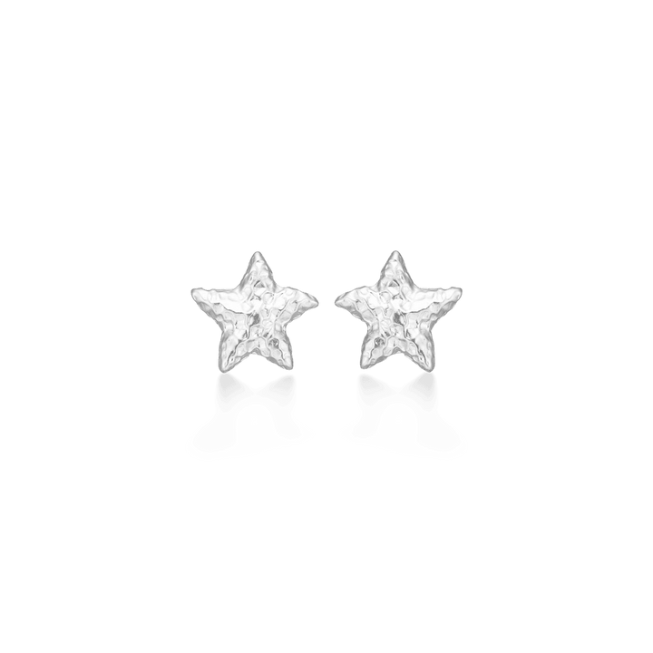 Studio Z Starfish Luster Silver Starfish Studs, glänzende sternförmige Ohrringe aus Silber. Modell 7110902-1