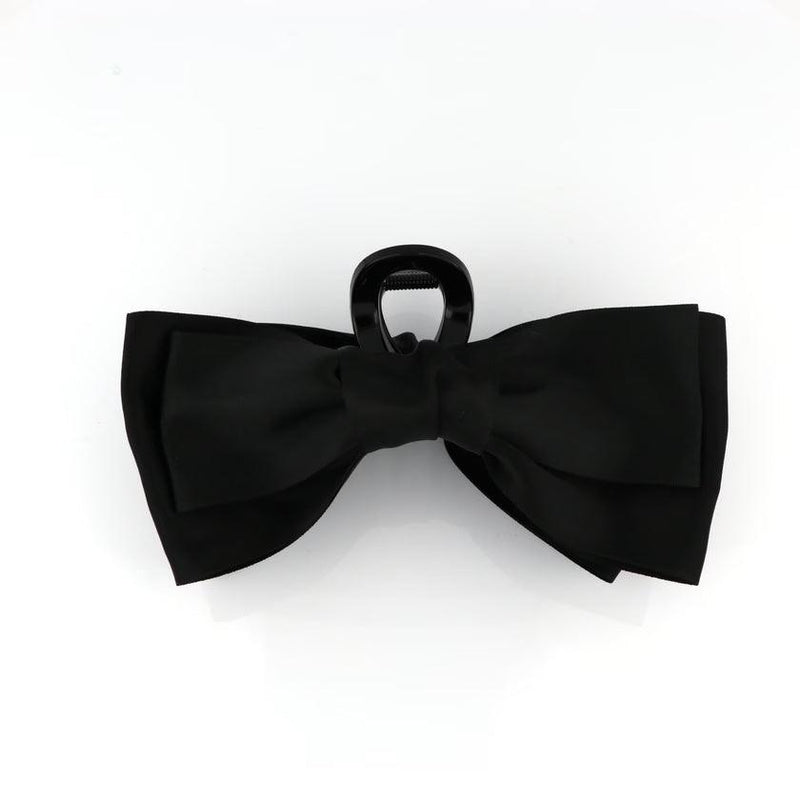Studio Z XL Hårklemme Satin Sløjfe Black - Accessories - 7980021