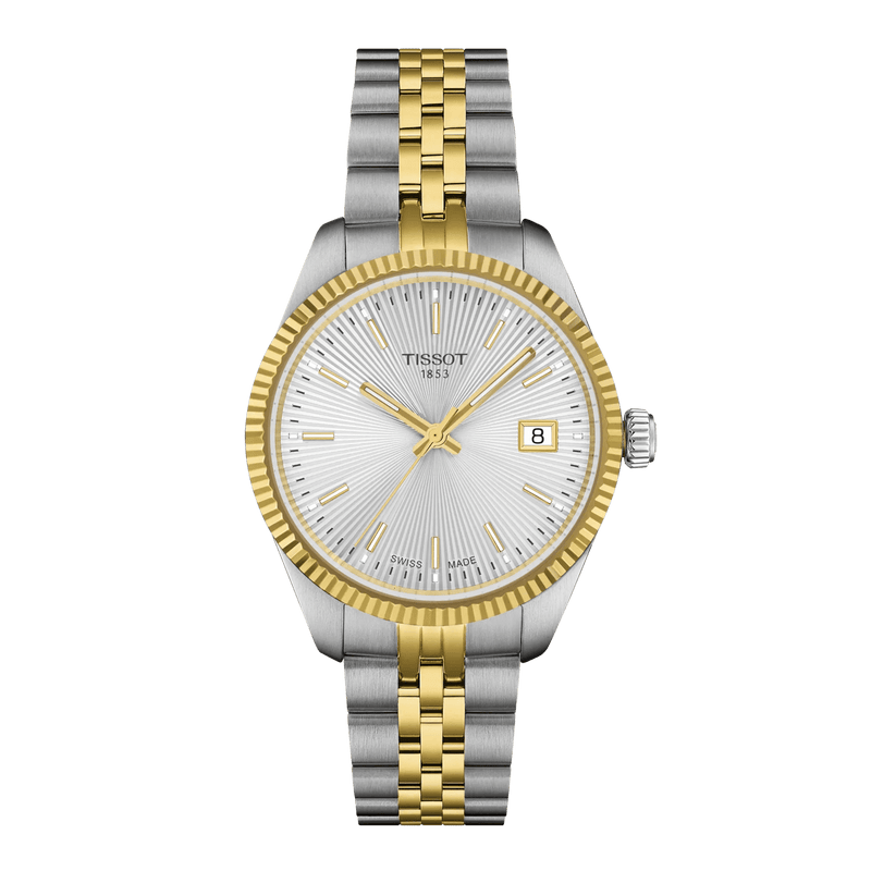 Tissot Ballade 34mm PVD MED GUILLOCHÉ SØLV URSKIVE - Dameure - T1562102203100