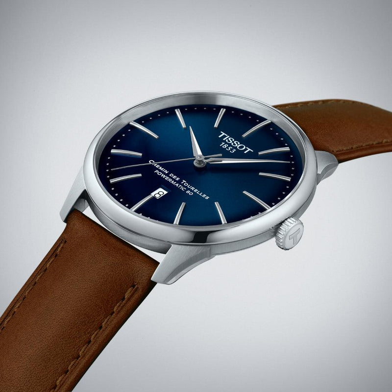 TISSOT CHEMIN DES TOURELLES POWERMATIC 80 42 MM - Herreur - T1394071604100