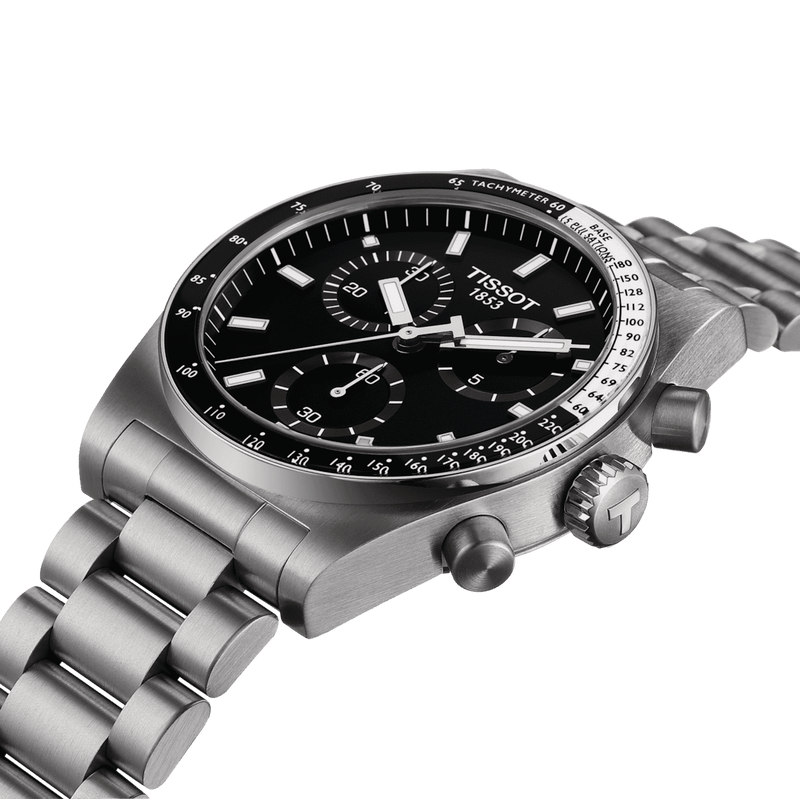 TISSOT PR516 CHRONOGRAPH MED SORT URSKIVE - Herreur - T1494171105100