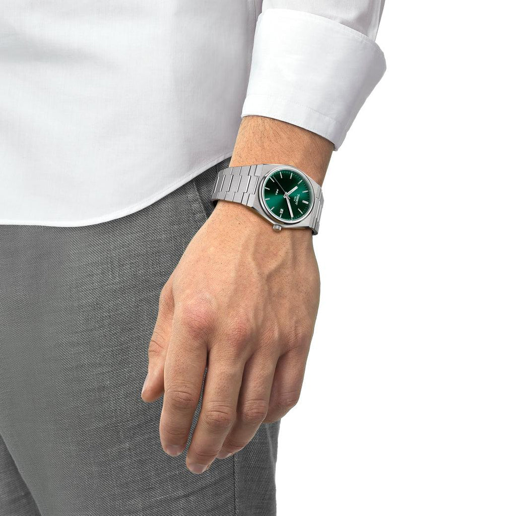 Tissot PRX 40MM GRØN URSKIVE - Herreur - T1374101109100