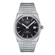 TISSOT PRX POWERMATIC 80 MIT SCHWARZEM ZIFFERBLATT