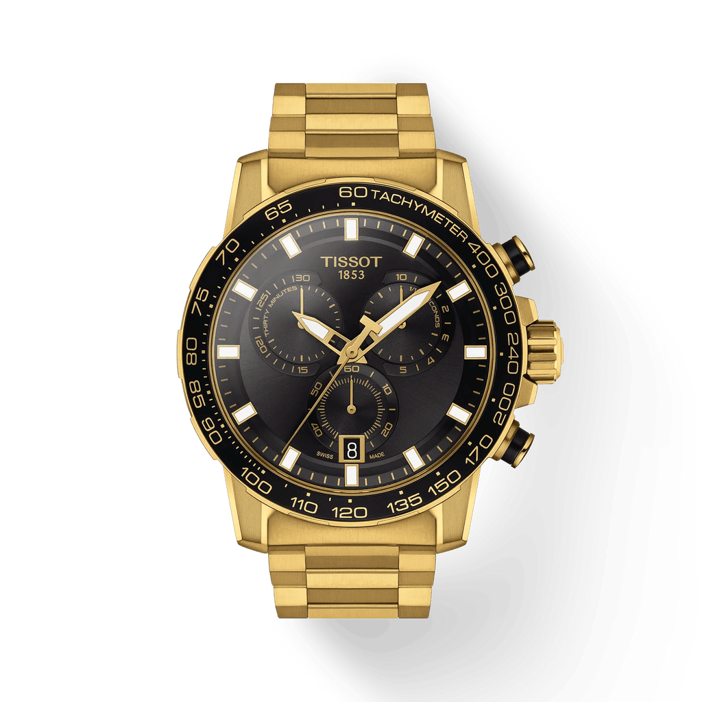 Tissot Supersport Chrono Guld PVD 45,mm - Quartz - Herreur - T1256173305101
