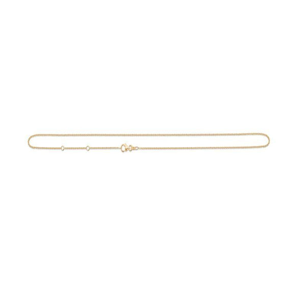 Anker Facet Forgyldt Halskæde 45 cm - 9220110 - Halskæde - 9220110