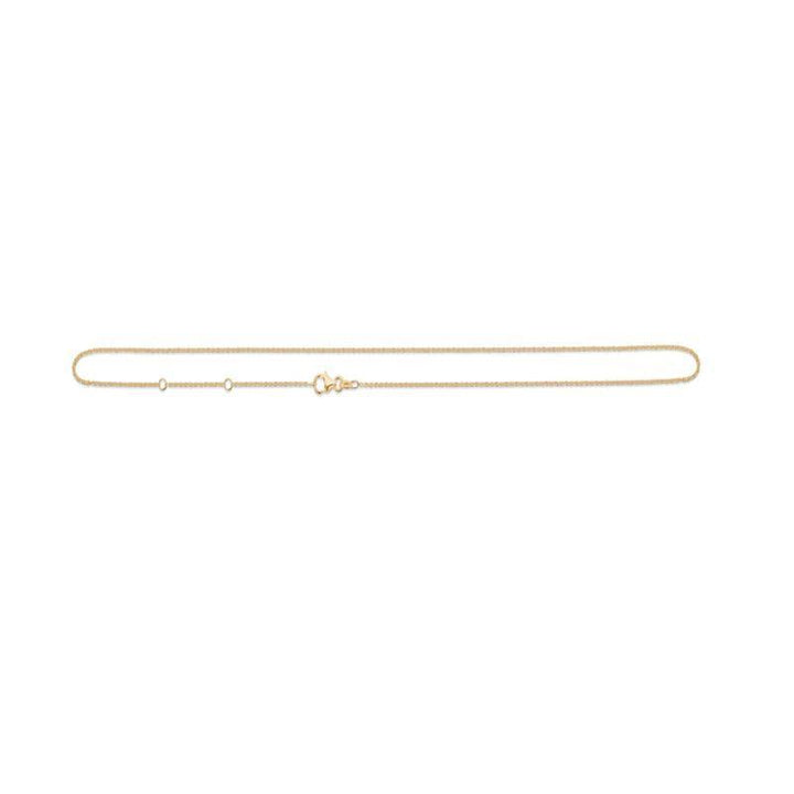 Anker Facet Vergoldete Halskette 80 cm zeigt eine schlichte, vergoldete Kette mit Karabinerverschluss. Modell 9220112-9220112-2