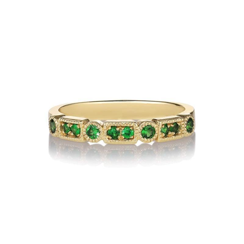 Anpé Atelier Trine Ji Green Ring 14kt Guld - Ringe - 2500-001