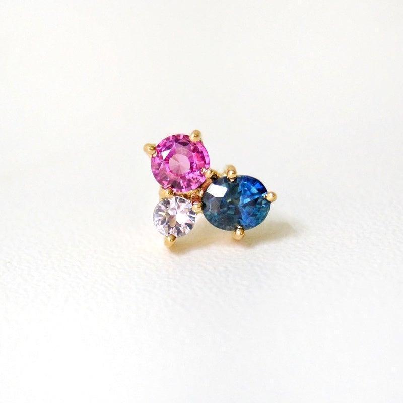 Anpé Atelier Varnaya 18kt Guld Ørestik m. Safirer - Øreringe - 23-Customized1