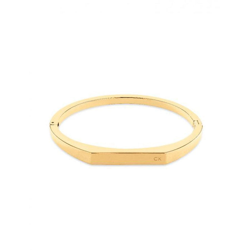 Calvin Klein Faceted Bar Bangle Stål/Gold - 35000046 - Armbånd - 35000046
