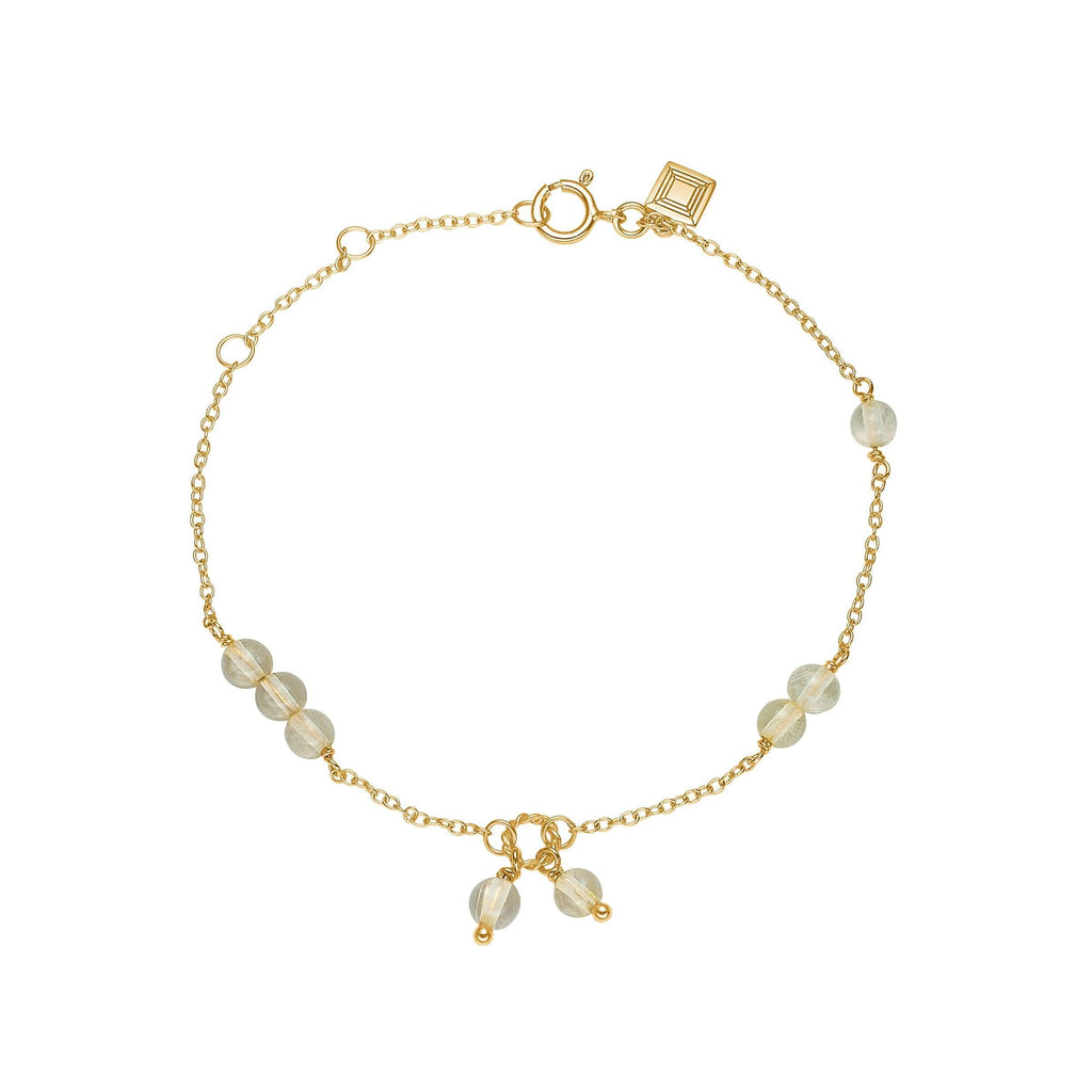 Carré Armbånd Med Rutil Kvarts - FB4364GTR - FB4364GTR