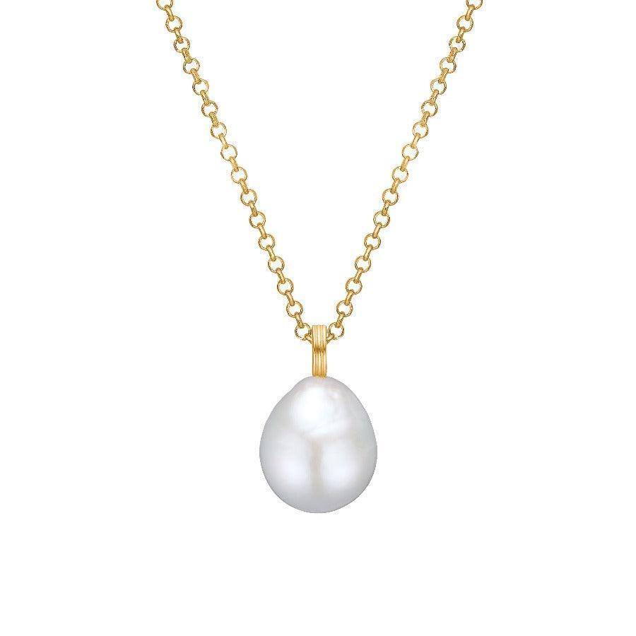 Carré Vedhæng Med Baroque Perle - FL4433 - FL4433BAROQUE