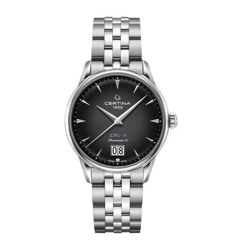 Certina DS-1 Big Date Powermatic 80 herreur - Sort Urskive - Herreur - C0294261105100