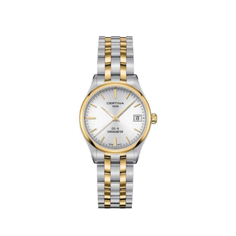 Certina DS-8 Dameur - Mix guld og sølv lænke - Dameure - C0332512203100