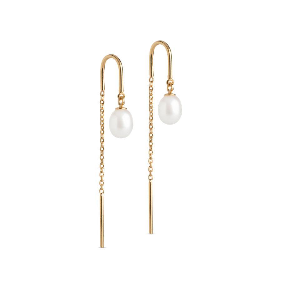 Enamel Eleanor Pearl Earring - E308G - Øreringe - E308G
