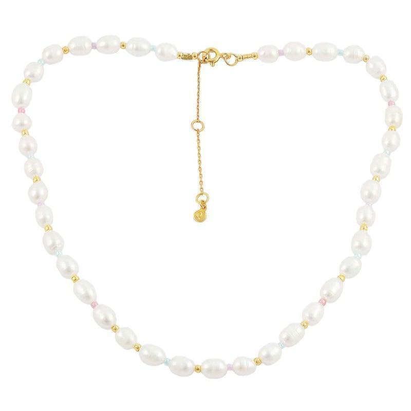 Hultquist Copenhagen Pastel Perle halskæde - S08079G - Halskæde - S08079G