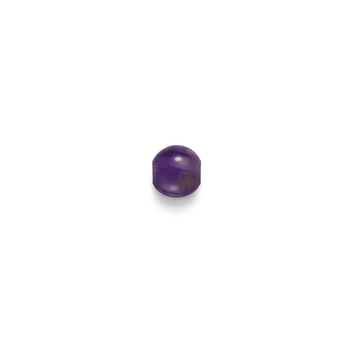 Inner Peace Amethyst Pearl Confidence zeigt eine runde, violette Amethystperle mit glatter Oberfläche. Modell c124g118-1.