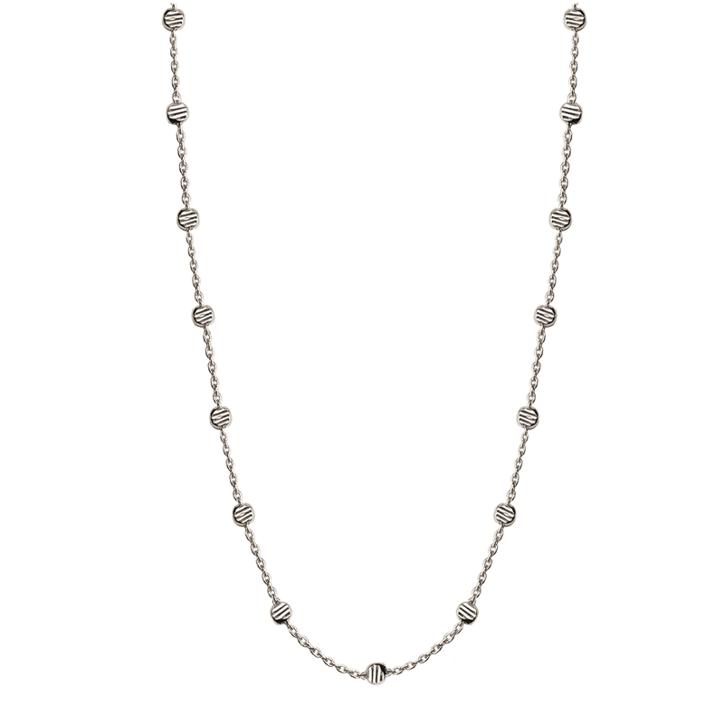 Jeberg Jewellery Beads Necklace sølv - 4575-42-S - Halskæde - 4575-42-S