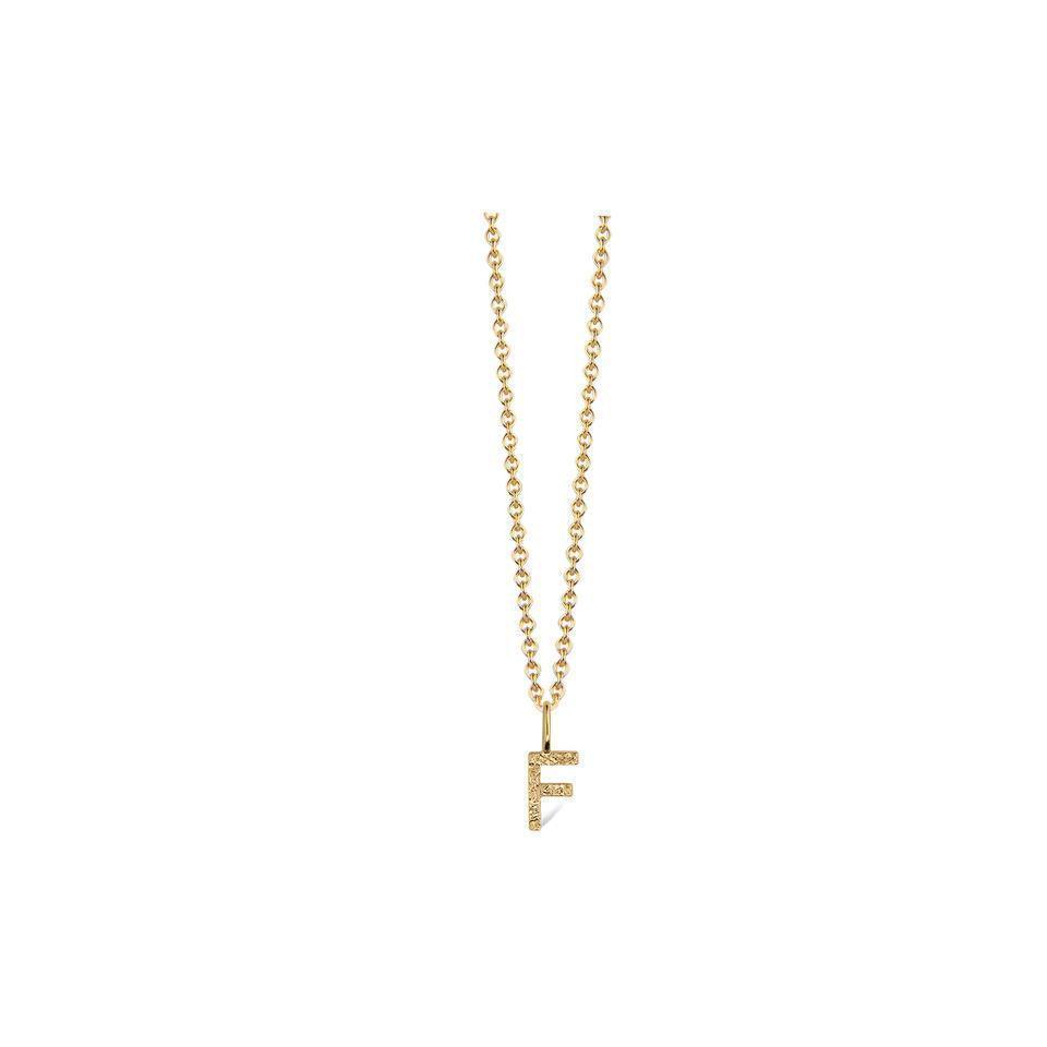 Jeberg Jewellery I Am Me Bogstav sølvforgyldt - 42000 - Halskæde - 42000-006