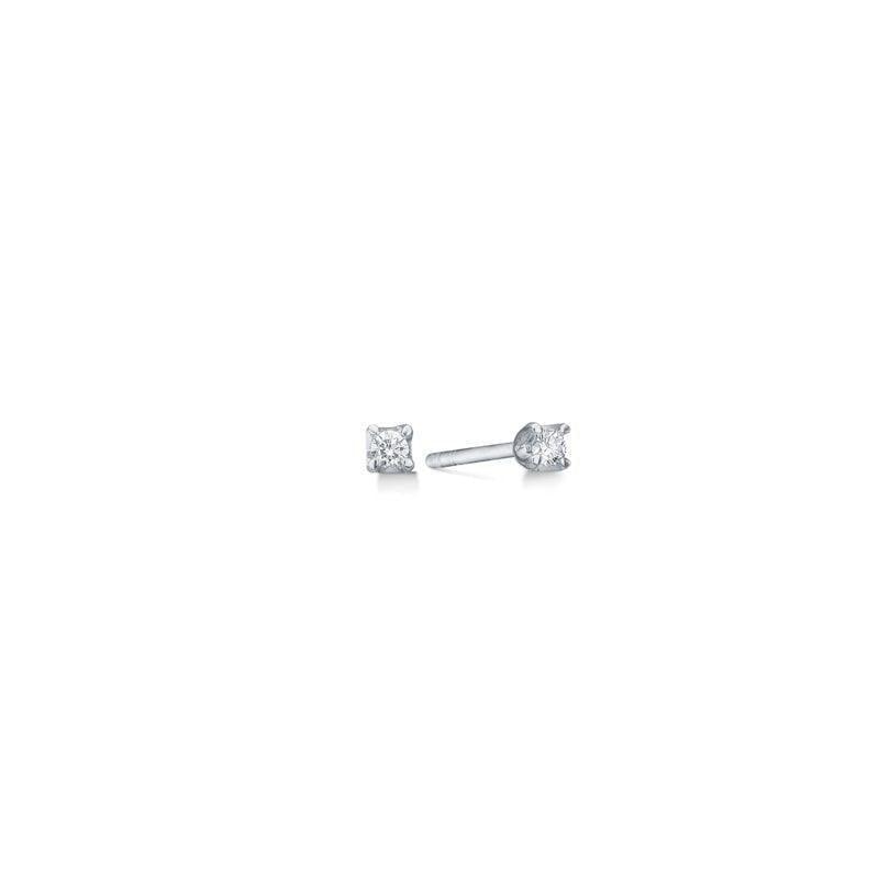 Mads Z 14 kt. Crown Diamant Øreringe 0.09 ct. Hvidguld - Øreringe - 1611609