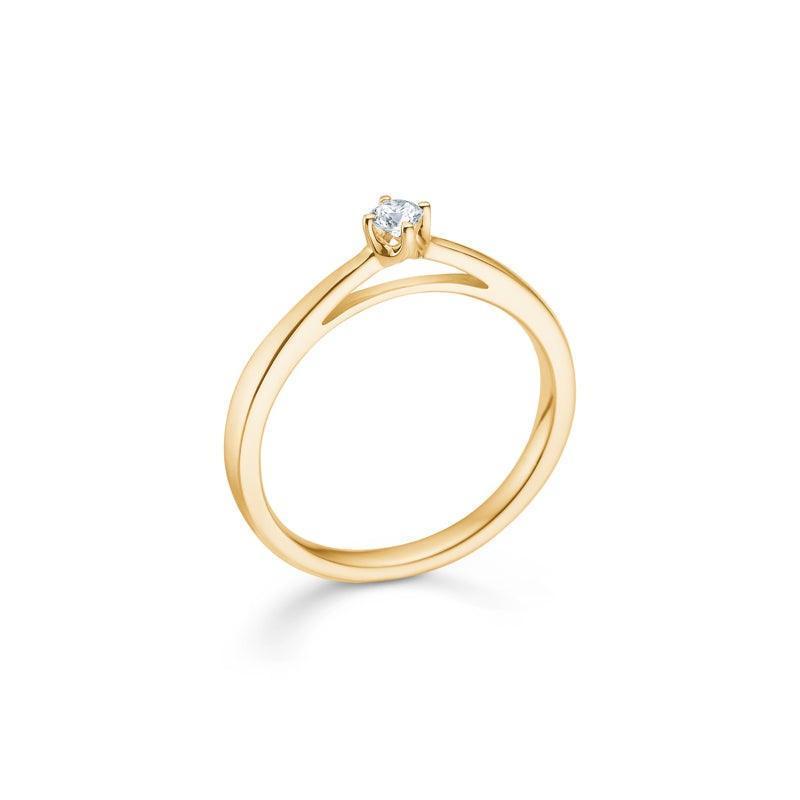 Mads Z 14 kt. Crown Diamant Ring 0.09 ct. - Ringe - 1541609-001