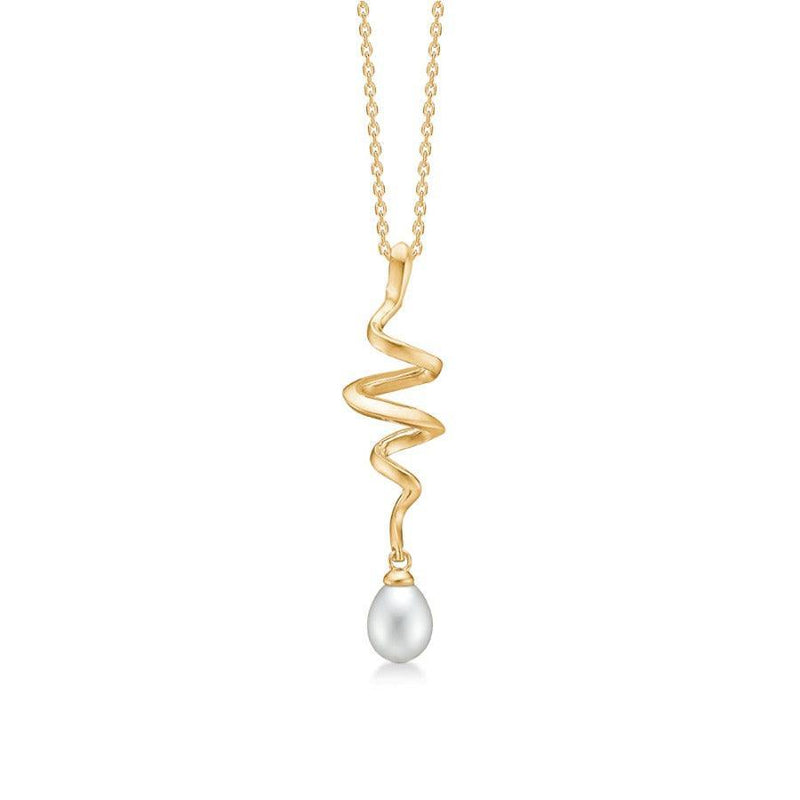 Mads Z 14 kt Swirl Pearl Vedhæng - Vedhæng - 1533086