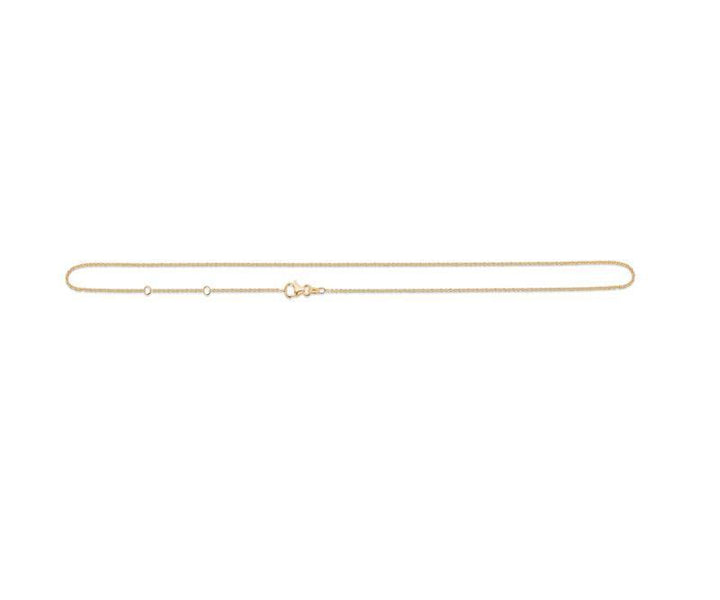 Mads Z 14kt Halskæde Anker Facet 75 - 80cm - 9520112 - Halskæde - 9520112