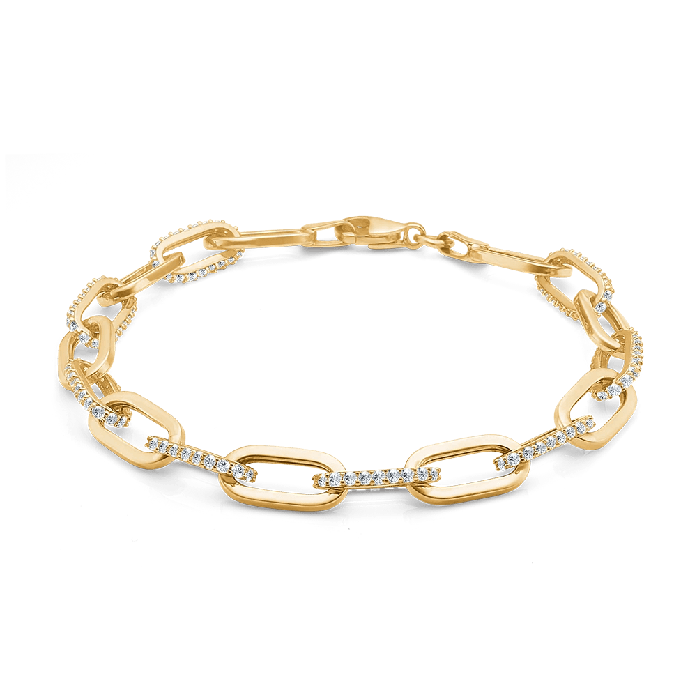 Mads Z 8kt Etna Armbånd Med Zirkonia - Armbånd - 8357101
