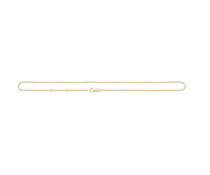 Mads Z 8kt Rund Anker Halskæde 80cm - Halskæder - 9320102