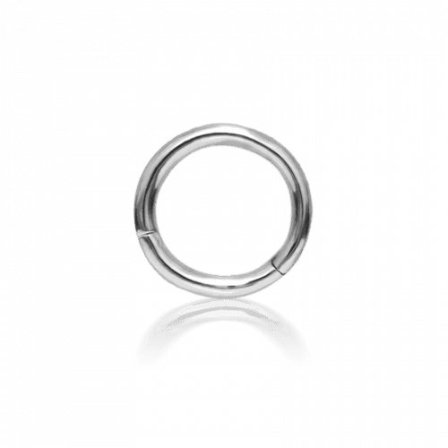 MARIA TASH 6.5mm Plain Ring 14kt hvidguld - Øreringe - XR65-W