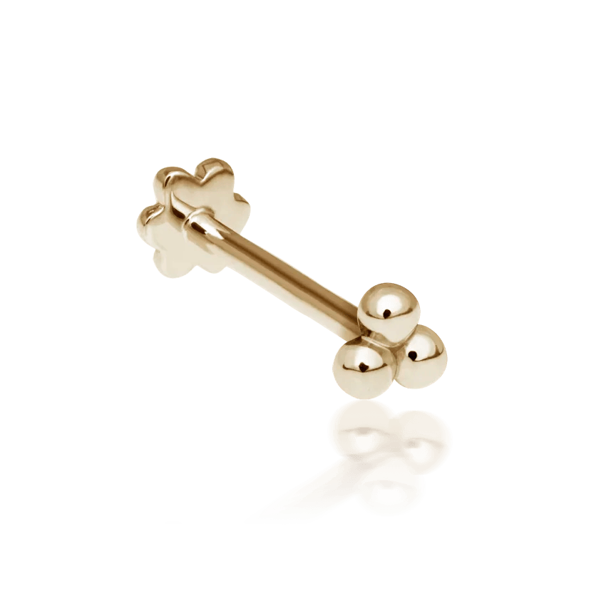 MARIA TASH Ball Trinity Threaded Stud 2,5mm - Øreringe - XBTR-YG-W25-001
