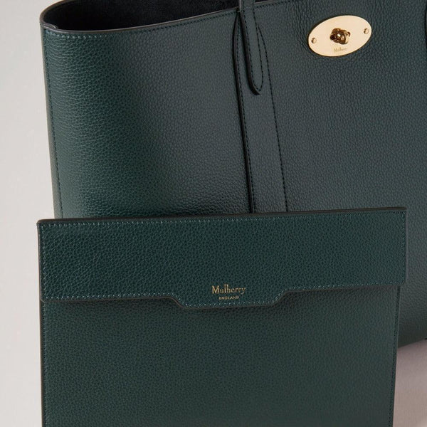 Mulberry Bayswater Tote Small Classic Grain Mulberry Green - Bayswater Taske - HH5727/205Q633