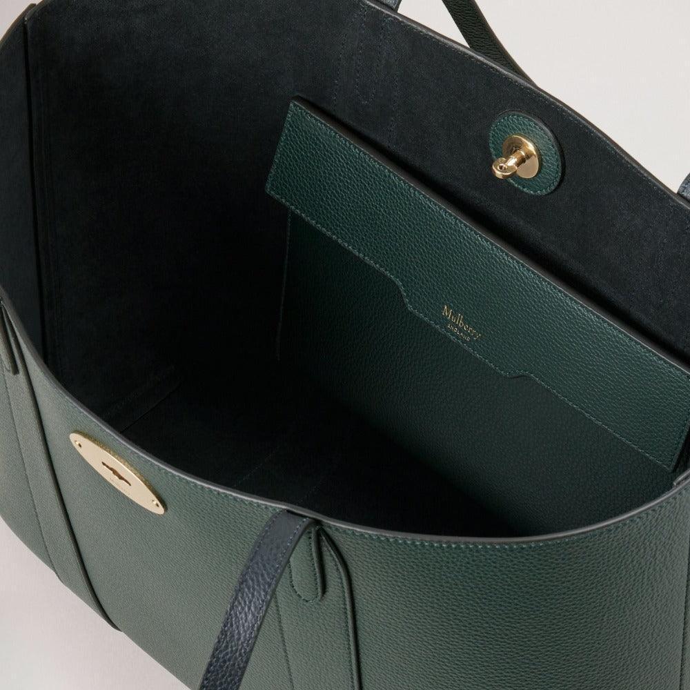 Mulberry Bayswater Tote Small Classic Grain Mulberry Green - Bayswater Taske - HH5727/205Q633