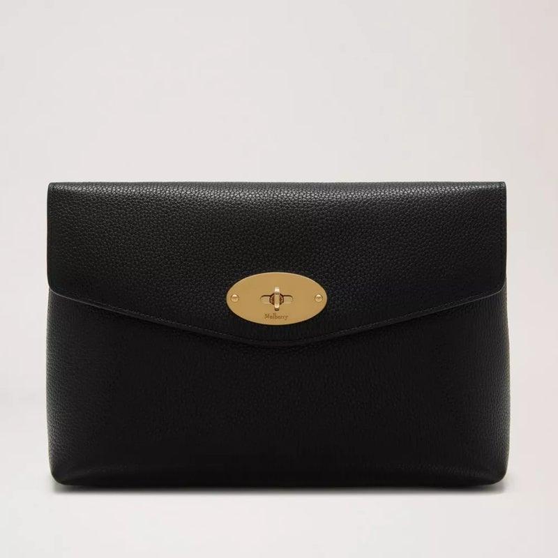 Mulberry Darley Cosmetic Pouch Black Classic Grain - Darley Cosmetic - RL5077/205A100