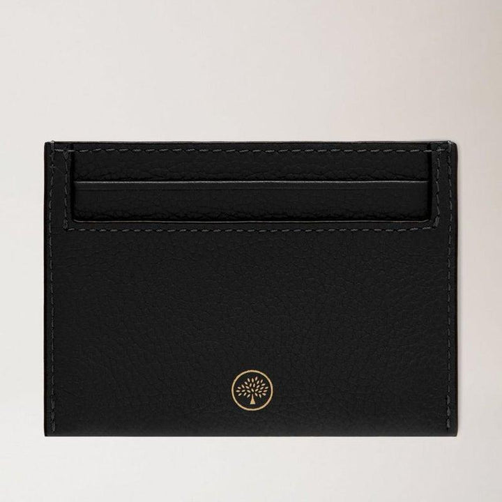 Mulberry Kartenetui Continental Credit Card Slip Natural Grain Black aus schwarzem Leder mit dezentem Logo, Modell RL4644-205A100