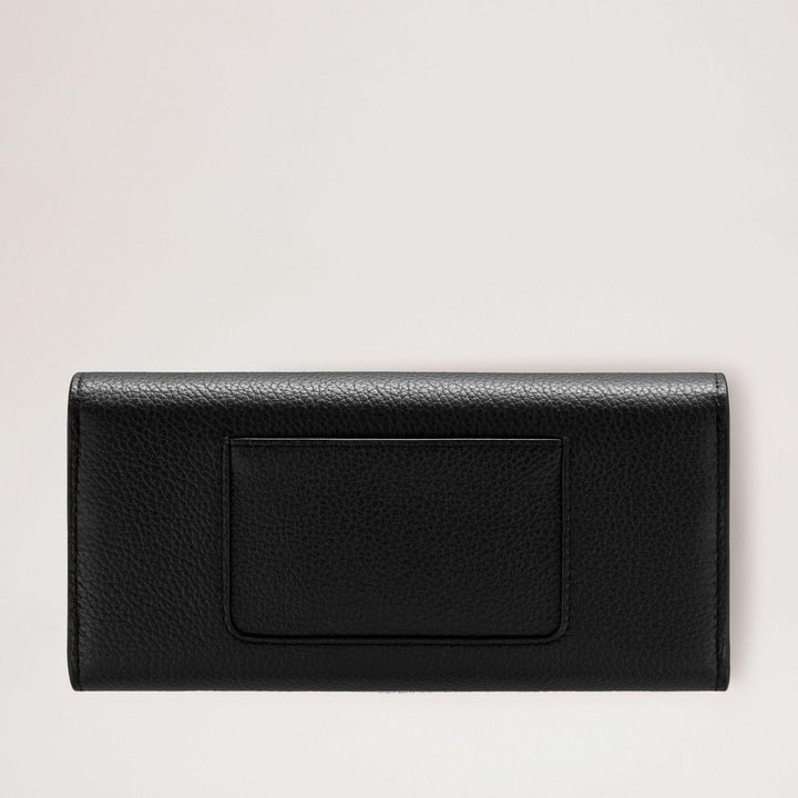 Mulberry Geldbörse Darley Portemonnaie Small Classic Grain Black, schwarzes Portemonnaie aus genarbtem Leder, von hinten gesehen. Modell RL4868205A100