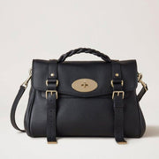 Mulberry Alexa Black Heavy Grain Tasche