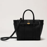 Mulberry Mini Zipped Bayswater Small Classic Grain Black Tasche