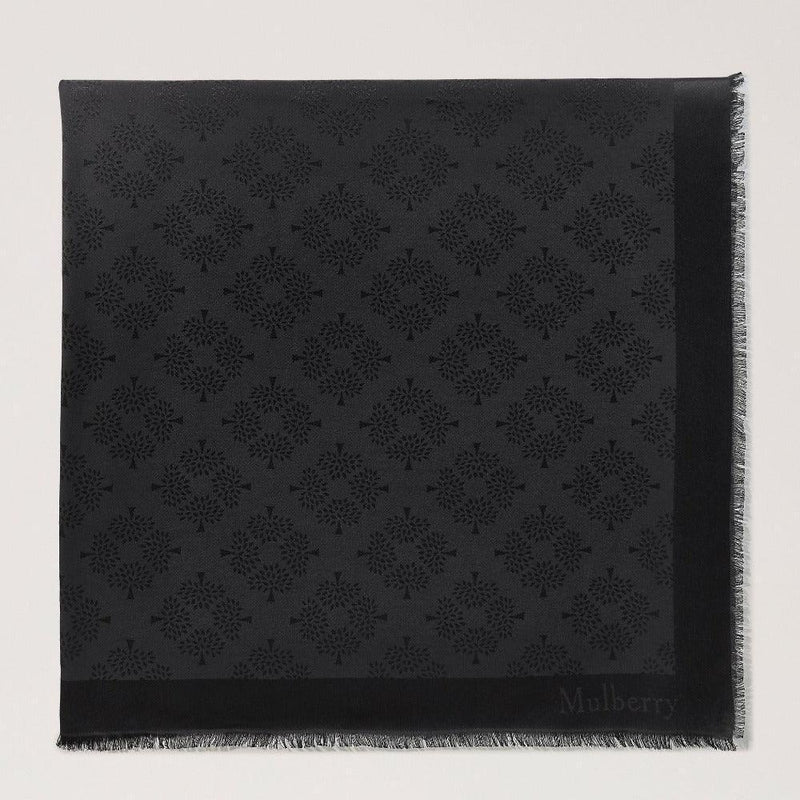 Mulberry Tree Square Silk Black - Tørklæder - VS4639/709A100