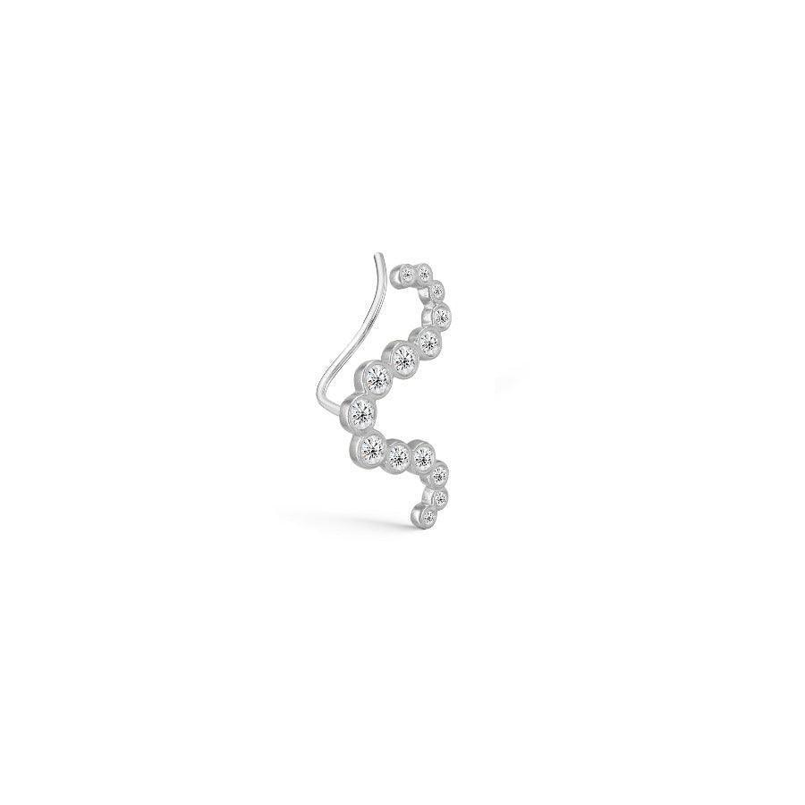 Polar Jewelry Ørering The Star Earcrawler Left Sølv - Øreringe - TST-EC-L-SL-WZ-00237