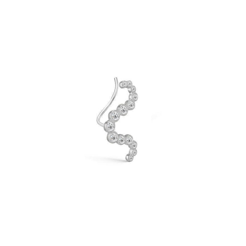 Polar Jewelry Ørering The Star Earcrawler Left Sølv - Øreringe - TST-EC-L-SL-WZ-00237