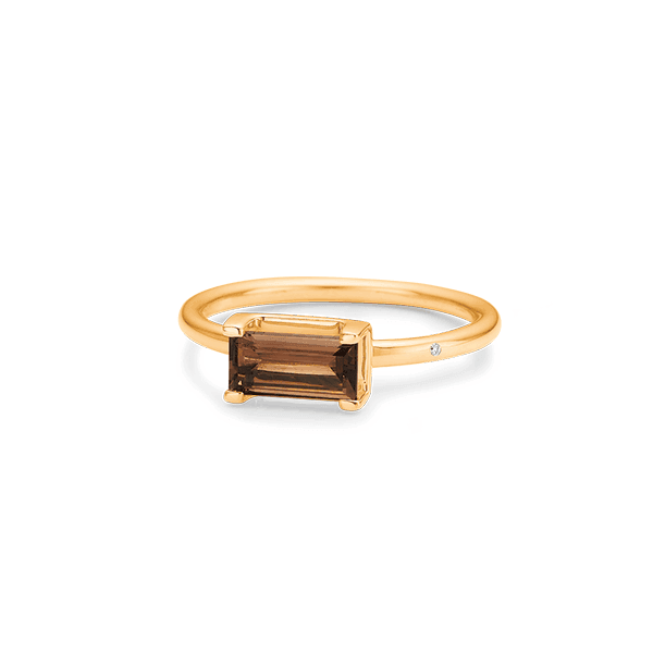 Ro Copenhagen 18kt Nord Ring Røgkvarts - Ringe - 133R9371-001