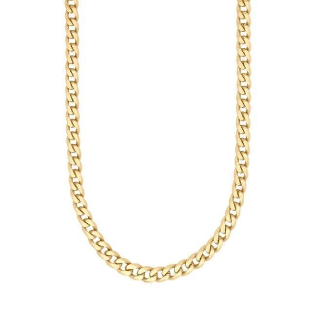 Son of Noa Herrenhalskette aus vergoldetem Stahl mit klassischem Kettendesign in Gold, Modell 893101-3-1.